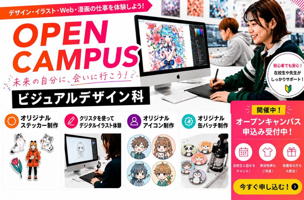 『好き』が見つかる✨イラスト・デザイン体験！